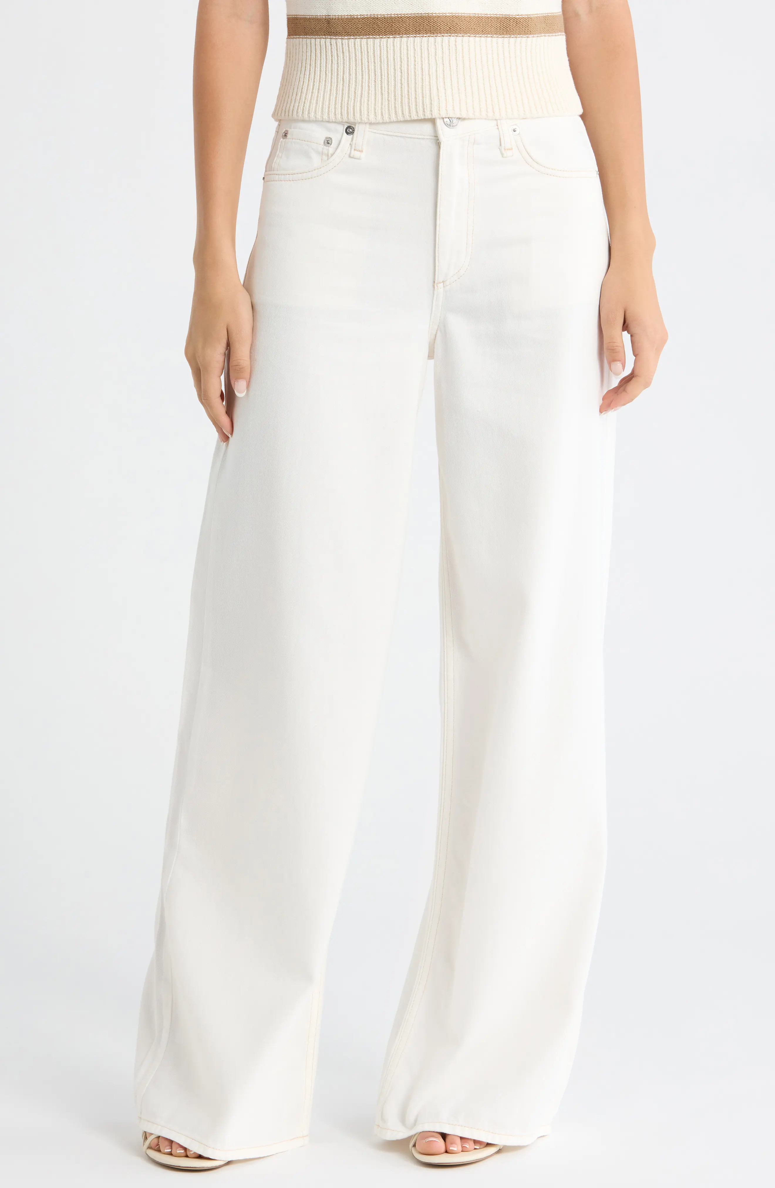 rag & bone Featherweight Sofie High Waist Wide Leg Jeans (Women) | Nordstrom | Nordstrom
