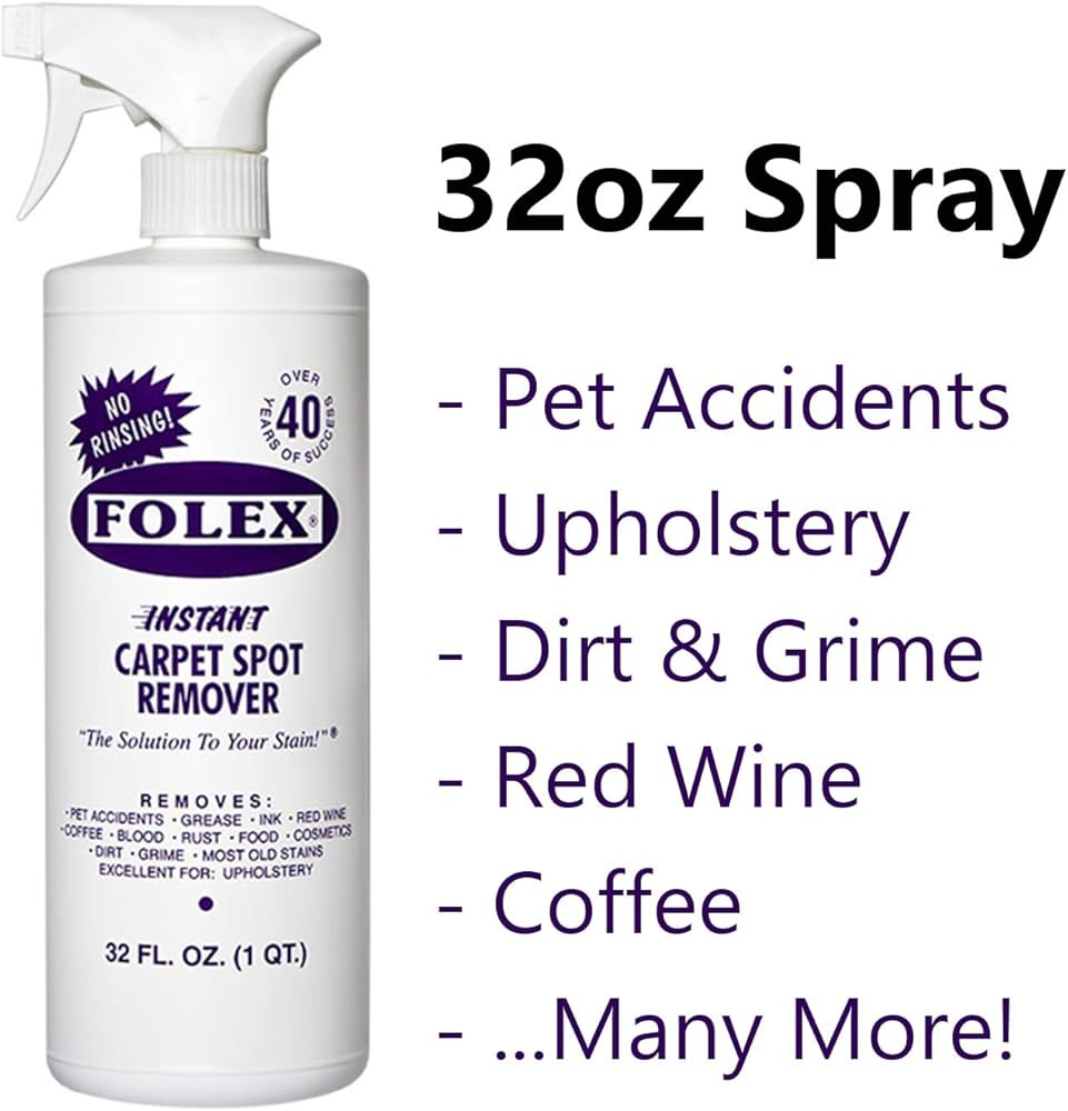FOLEX Cemko Cleaning Cloth Instant Carpet Spot Remover Kit, 32oz | Amazon (US)
