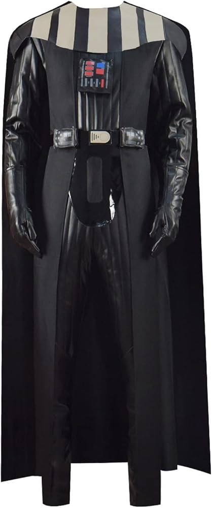 Adult Darth Cosplay Costume Suit Deluxe Vader Uniform Halloween Party Outfit Jumpsuit Cloak Full Set | Amazon (US)