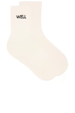WellBeing + BeingWell Well Tube Sock in Off White & Acad Navy from Revolve.com | Revolve Clothing (Global)