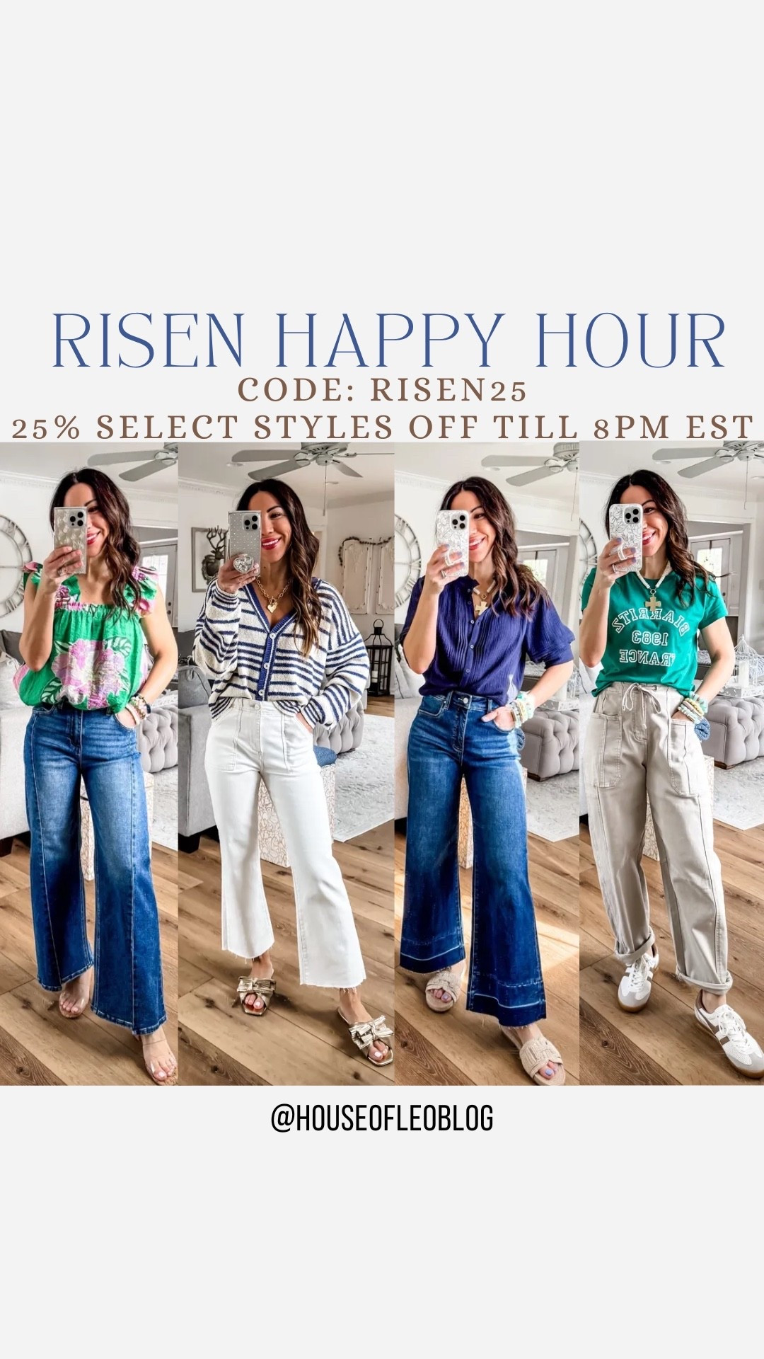 Code RISEN25 till 8pm est. Wearing 25 in all

#LTKSaleAlert #LTKOver40 #LTKPetite