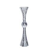 BalsaCircle 2 pcs 24-Inch Tall Silver Mercury Glass Trumpet Centerpiece Vases - Wedding Party Event  | Amazon (US)