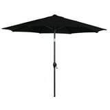 Mainstays 9 Foot Round Market Umbrella Rich Black | Walmart (US)