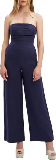 Bardot Kali Strapless Linen Jumpsuit | Nordstrom | Nordstrom