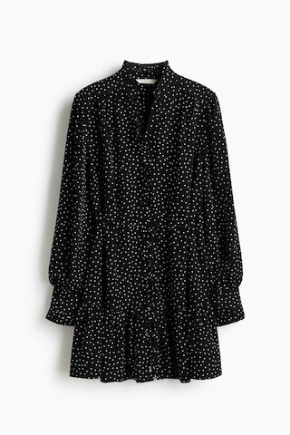 H & M - Ruffle-Trimmed Dress - Black | H&M (US + CA)