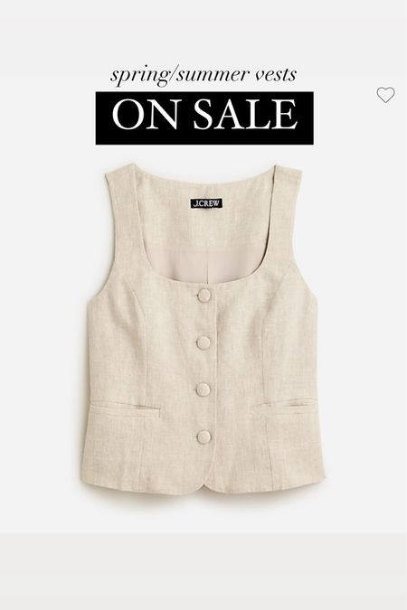 Rounded up some spring/summer vests on sale 

• Abercrombie vests are 20% off this weekend 
• Jcrew vests are under $100 (black sweater vest is not on sale, but other colors/patterns are) 

#LTKFindsUnder100 #LTKSaleAlert