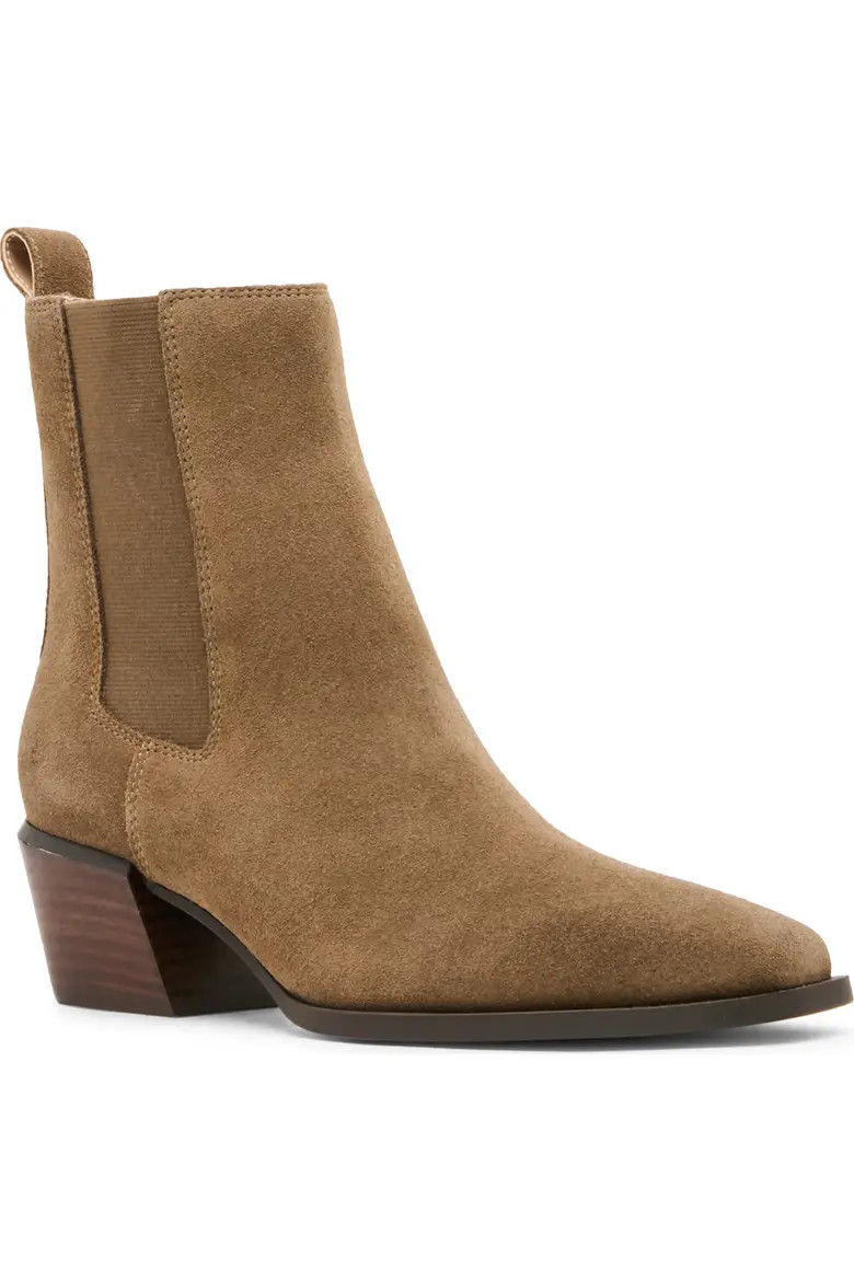 Blondo Dusi Leather Chelsea Bootie in Black Leather at Nordstrom, Size 7.5 | Nordstrom