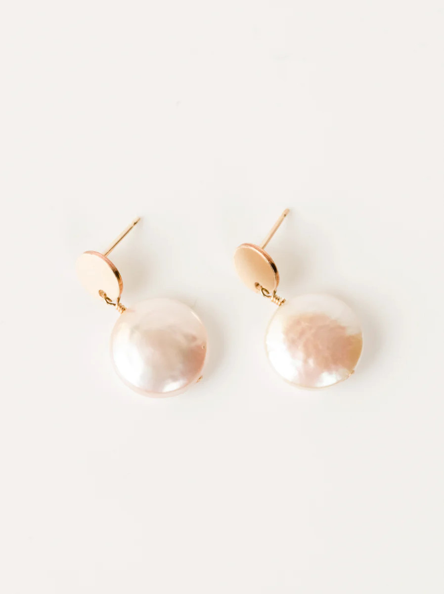 Coin Pearl Drop Earrings | ABLE Clothing