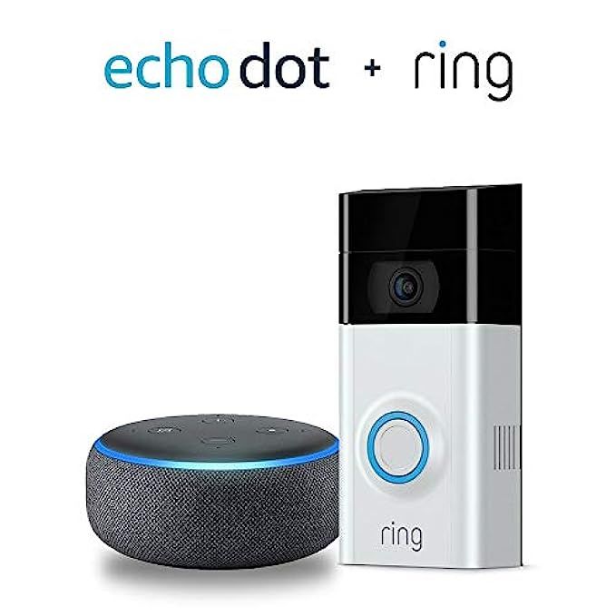 Ring Video Doorbell 2 with Echo Dot (3rd Gen) - Charcoal | Amazon (US)