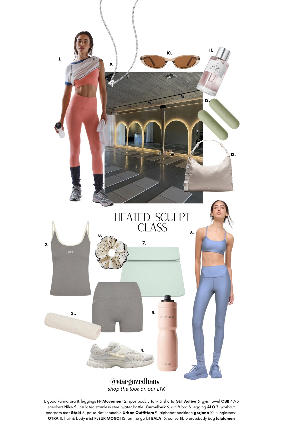 What to wear to a **heated sculpt class**—clean, minimal, and performance-driven. Think **matching workout sets, supportive sports bras, sneakers, and elevated gym essentials** that still feel aesthetic.

Perfect for **Pilates, hot yoga, or gym days when you want to feel put together**. I linked my favorite **activewear sets, gym outfits, and wellness essentials** on my LTK 🧘‍♀️

#pilatesoutfit #workoutset #athleisurestyle #gymoutfitideas #wellnessstyle #hotyogaoutfit #ltkfitness