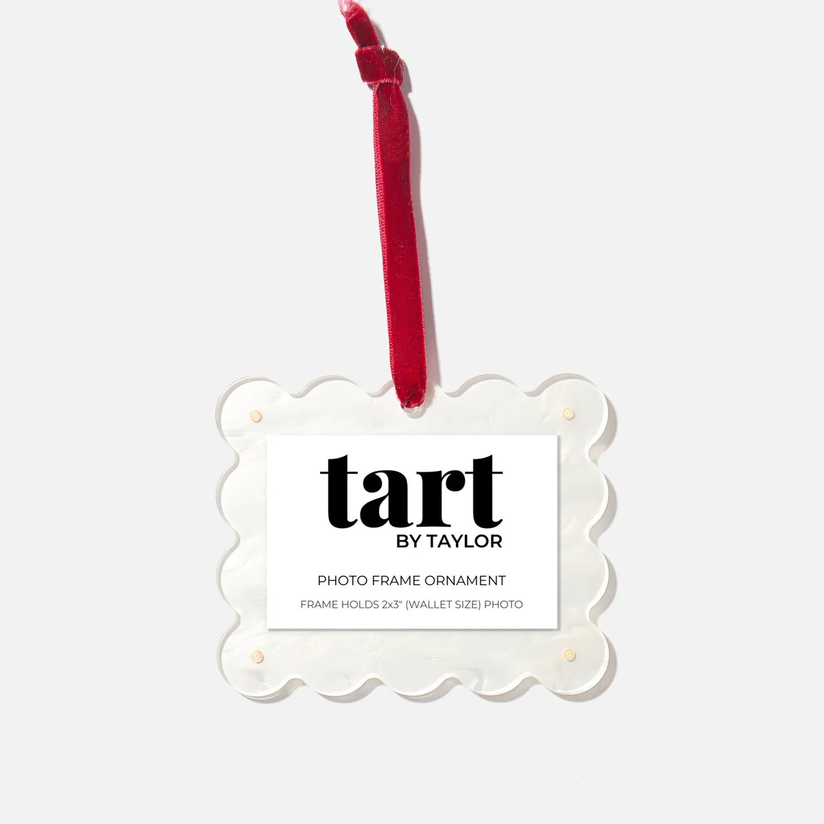 Pearl White Frame Ornament | Tart By Taylor