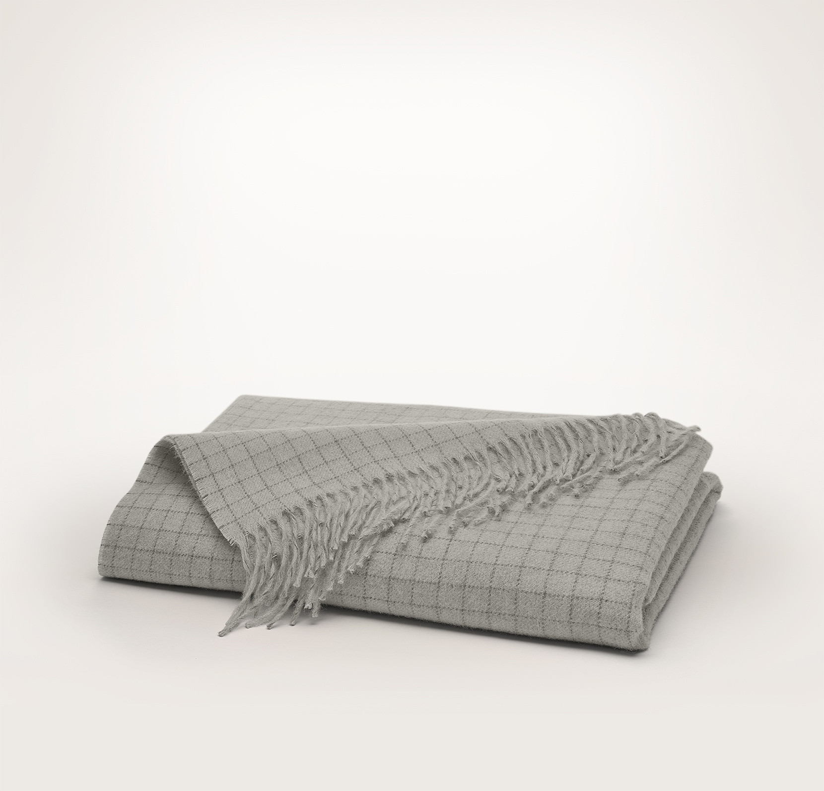Alpaca Windowpane Throw Blanket | Boll & Branch