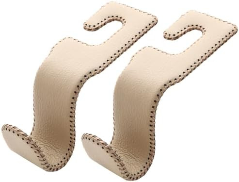 U-Shaped Car Leather Hooks – Car Purse Holder, Headrest Hooks for Car, Back Seat Organizer - El... | Amazon (US)