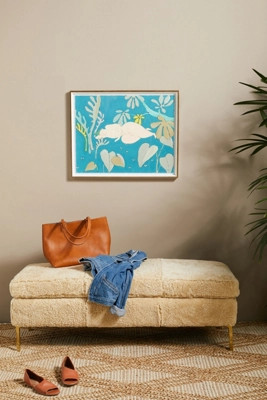 Shearling Bouclé Edlyn Bench | Anthropologie (US)