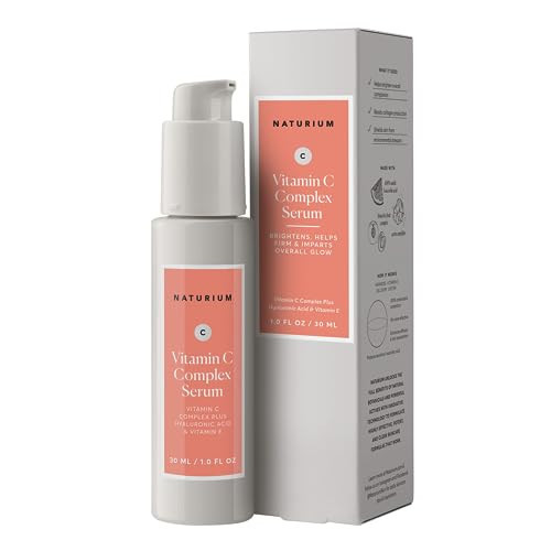 Naturium Vitamin C Complex Face Serum, Plus Hyaluronic Acid & Vitamin E, Anti Aging Skin Care Treatment, 1 oz | Amazon (US)