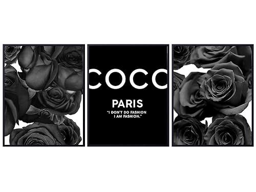 COCO Quote Set - Glam Wall Decor Art Print Set - Chic Modern Fashion Design Home Decor for Bedroo... | Amazon (US)