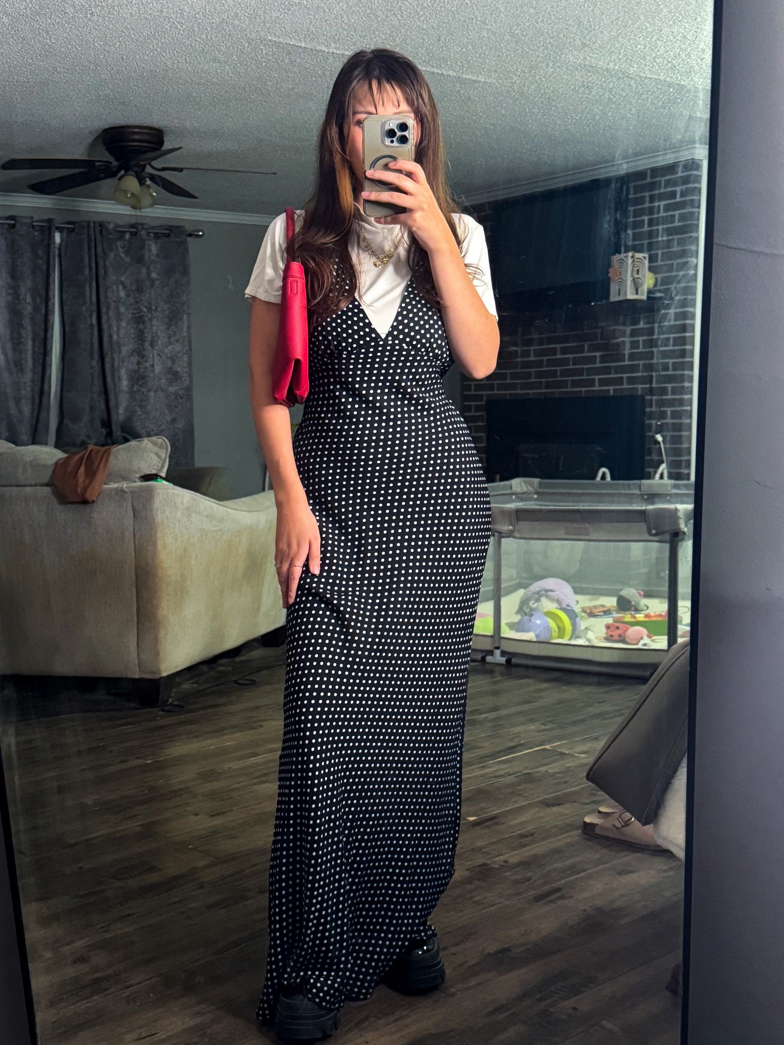 This black and white maxi dress with this pop of red bag would make such a cute Christmas party outfit! 

#LTKootd #LTKSeasonal #LTKHoliday
