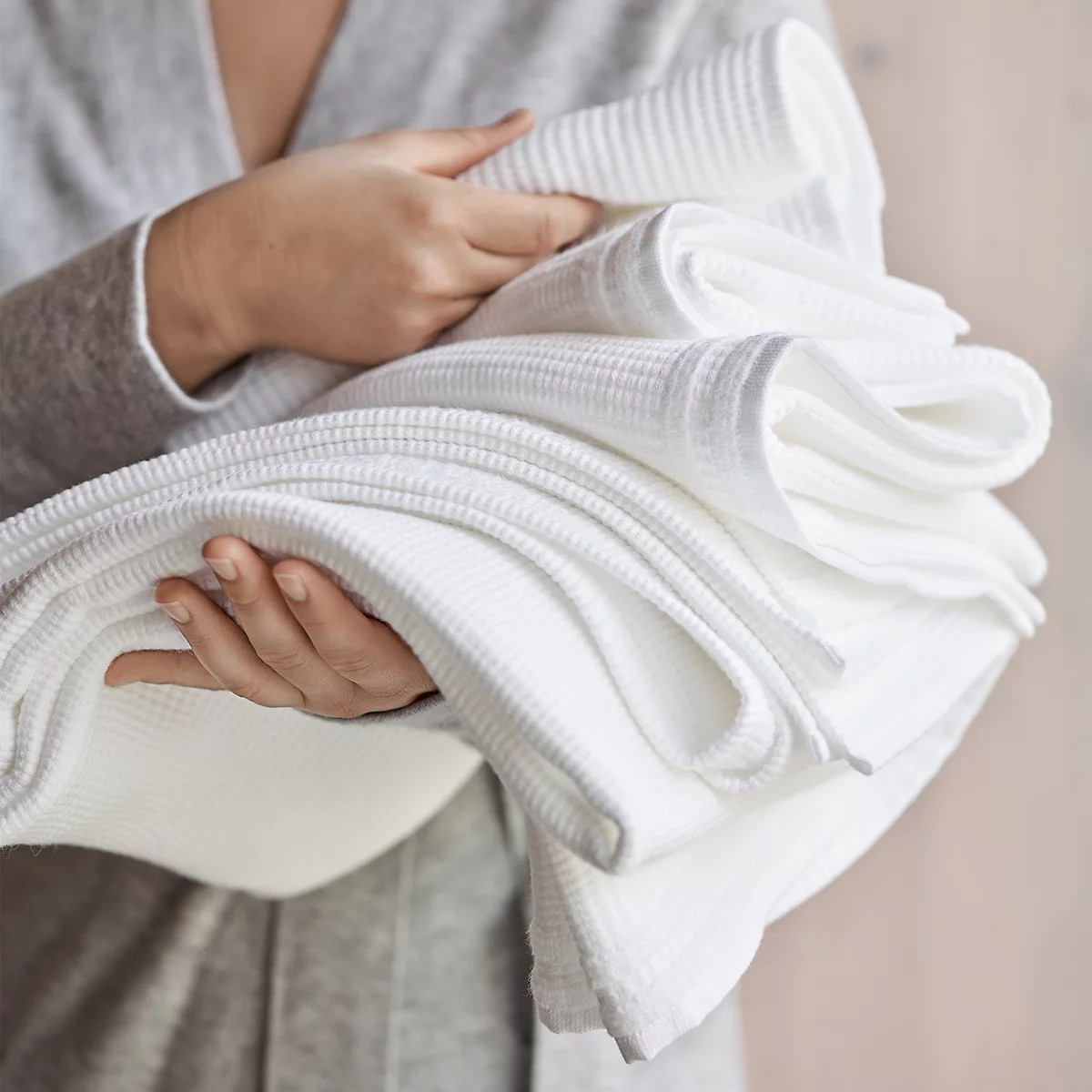 Spa Cloud Waffle Towels | The White Company UK & ROW
