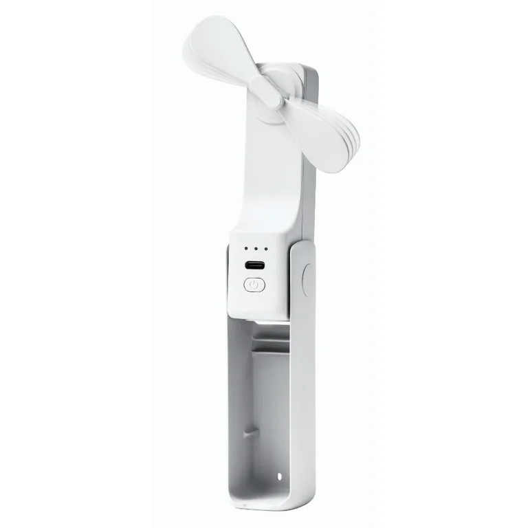 Mainstays Handheld Portable Fan USB Rechargeable Fan White | Walmart (US)