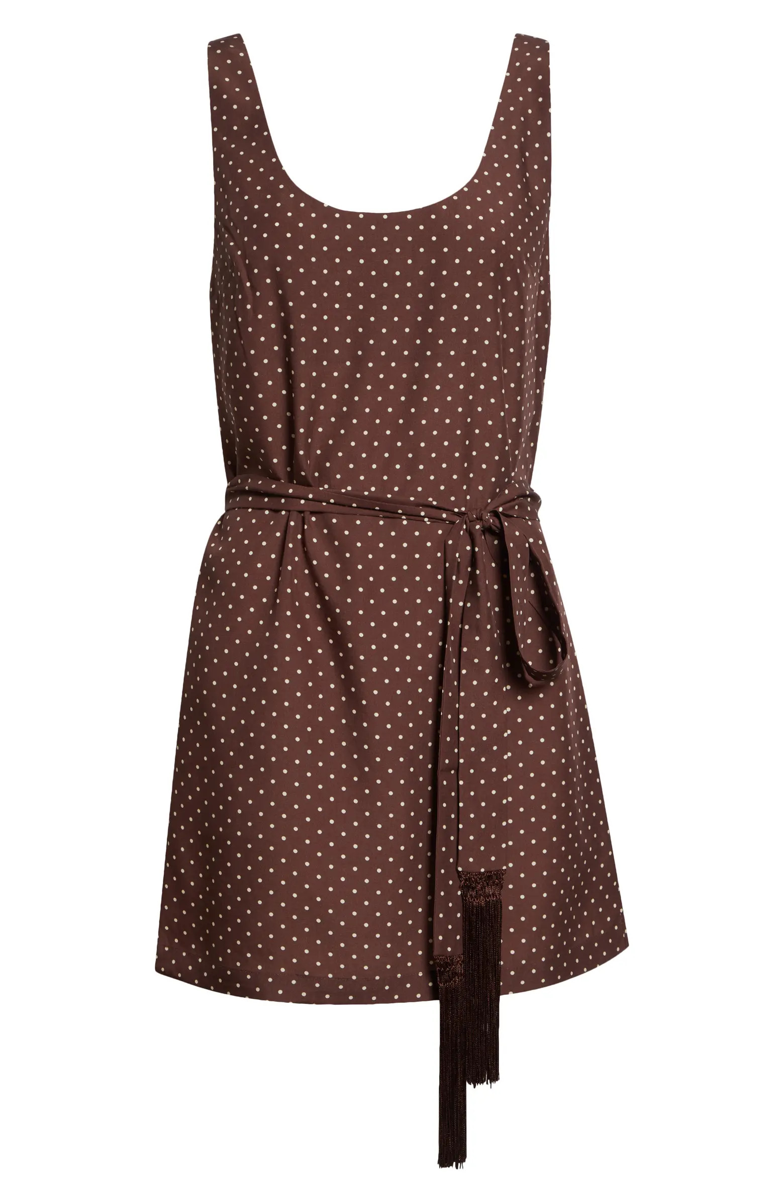 Evie Polka Dot Cowl Back Sheath Minidress | Nordstrom