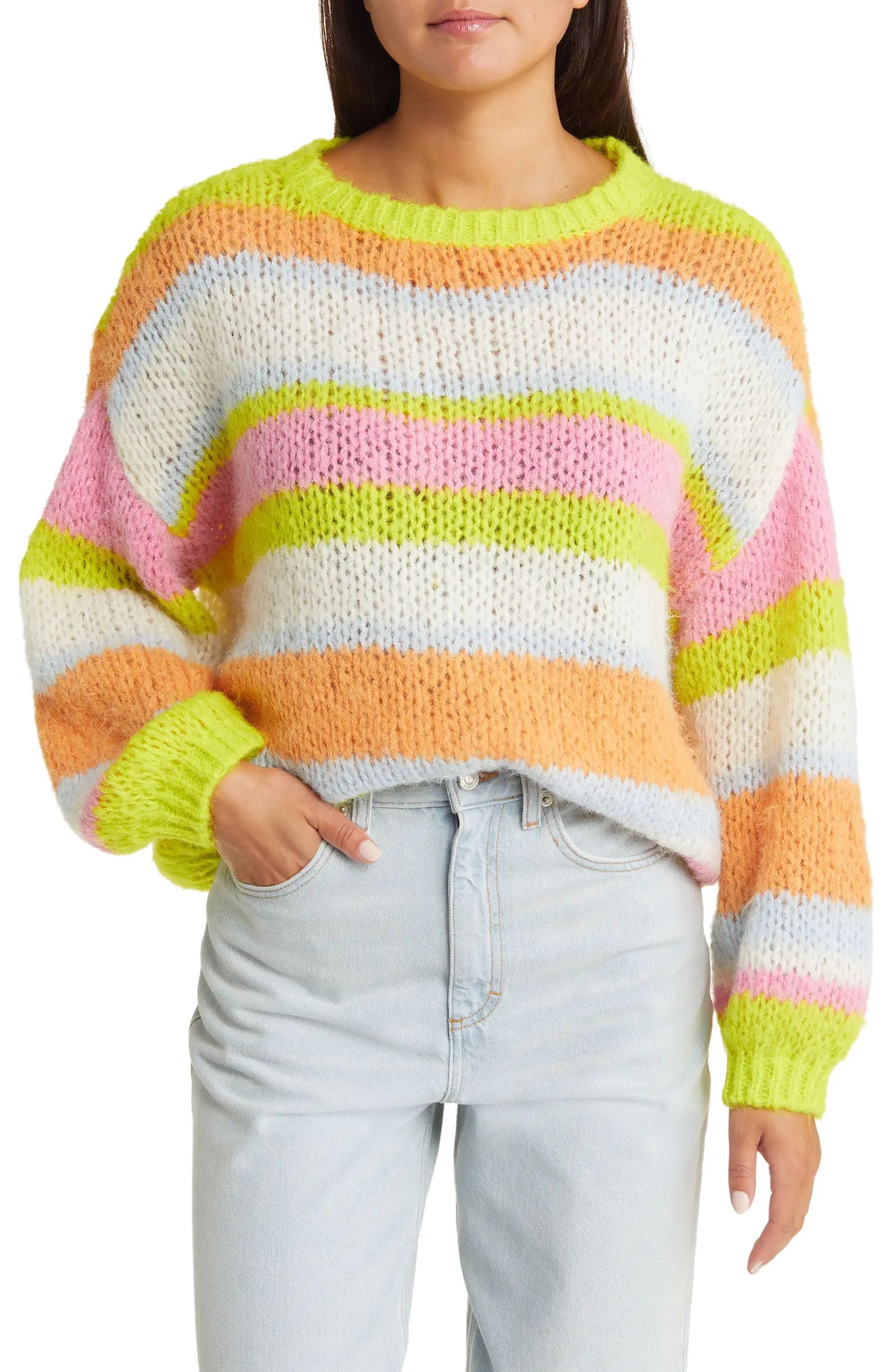 VERO MODA Laney Stripe Pullover Sweater | Nordstrom | Nordstrom