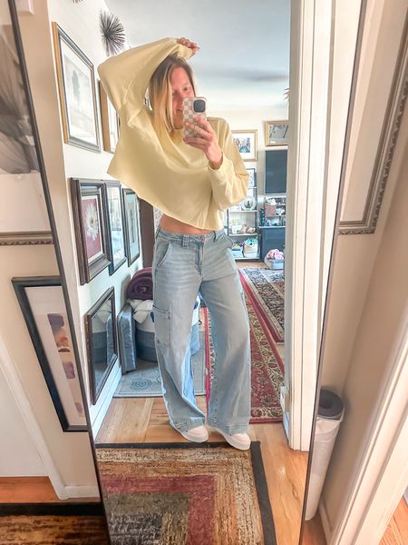 My favorite summer jeans are currently 30% off! These are buttery soft and so comfy to wear. I got my tts but easy could have sized down one because they are stretching out while wearing them! 
#aerie #americaneagle #summeroutfit #jeans 


#LTKSale #LTKover40 #LTKU
