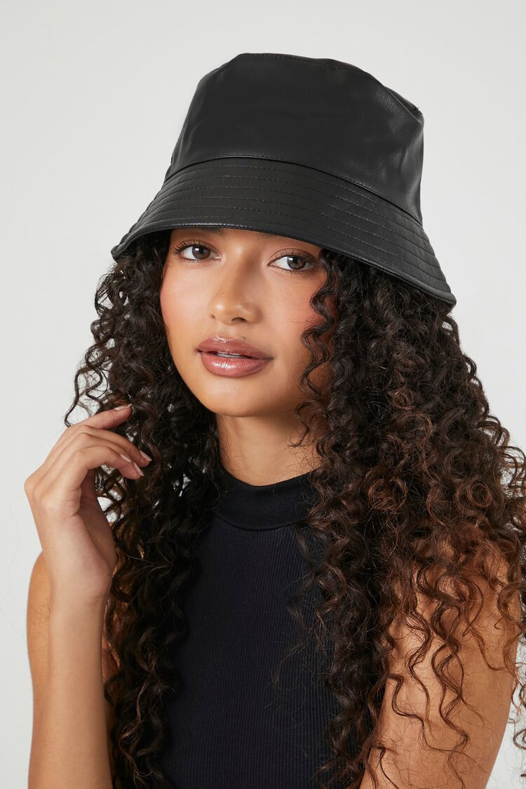 Faux Leather Bucket Hat | Forever 21 (US)