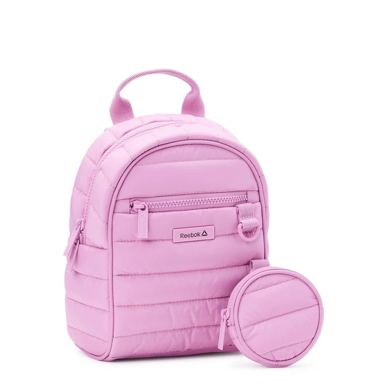 Reebok Women's Luna Quilted Mini Backpack, Mauve Orchid | Walmart (US)