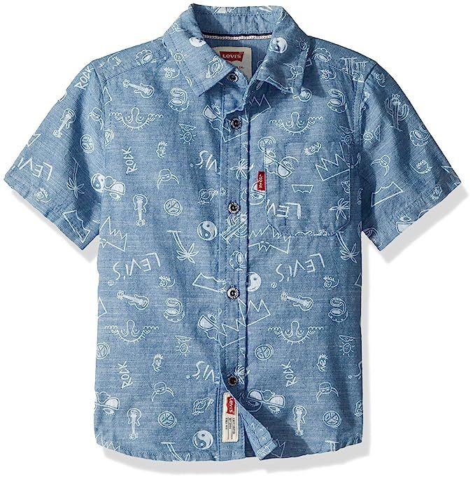 Levi's Boys' Short Sleeve Button Up Shirt | Amazon (US)