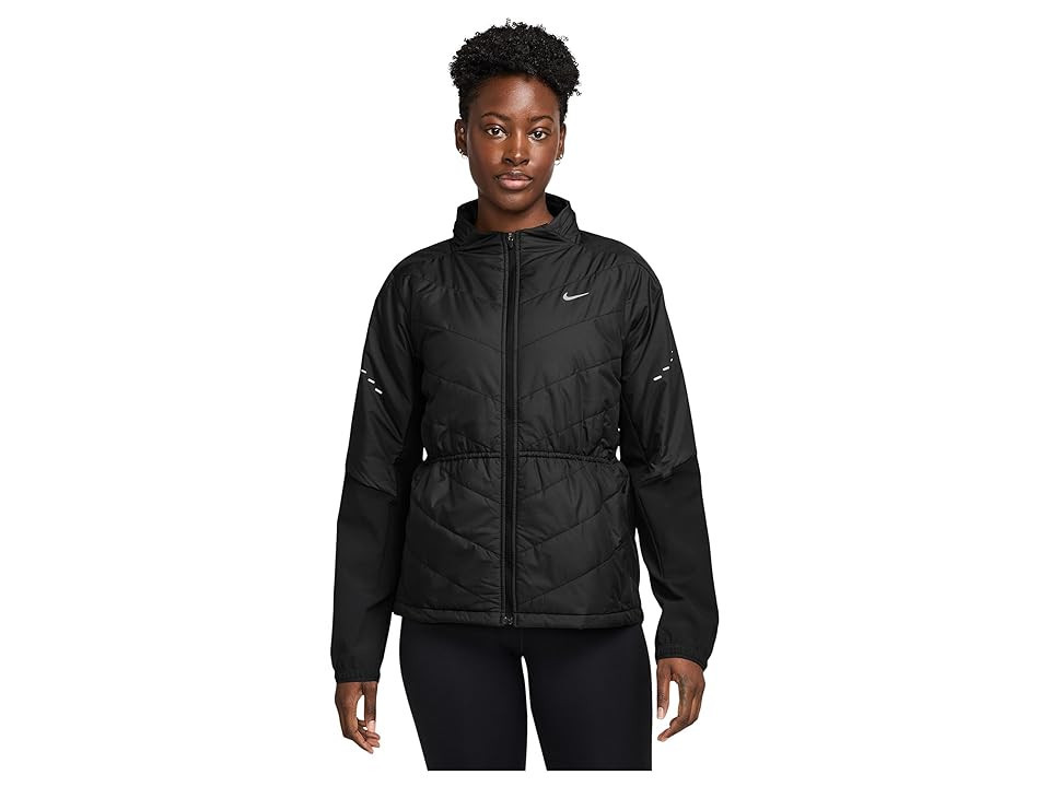 Nike Swift Therma-FIT Synthetic Fill Jacket Women's Jacket Black/Reflective Silver : MD (US 8-10), Polyester | Zappos