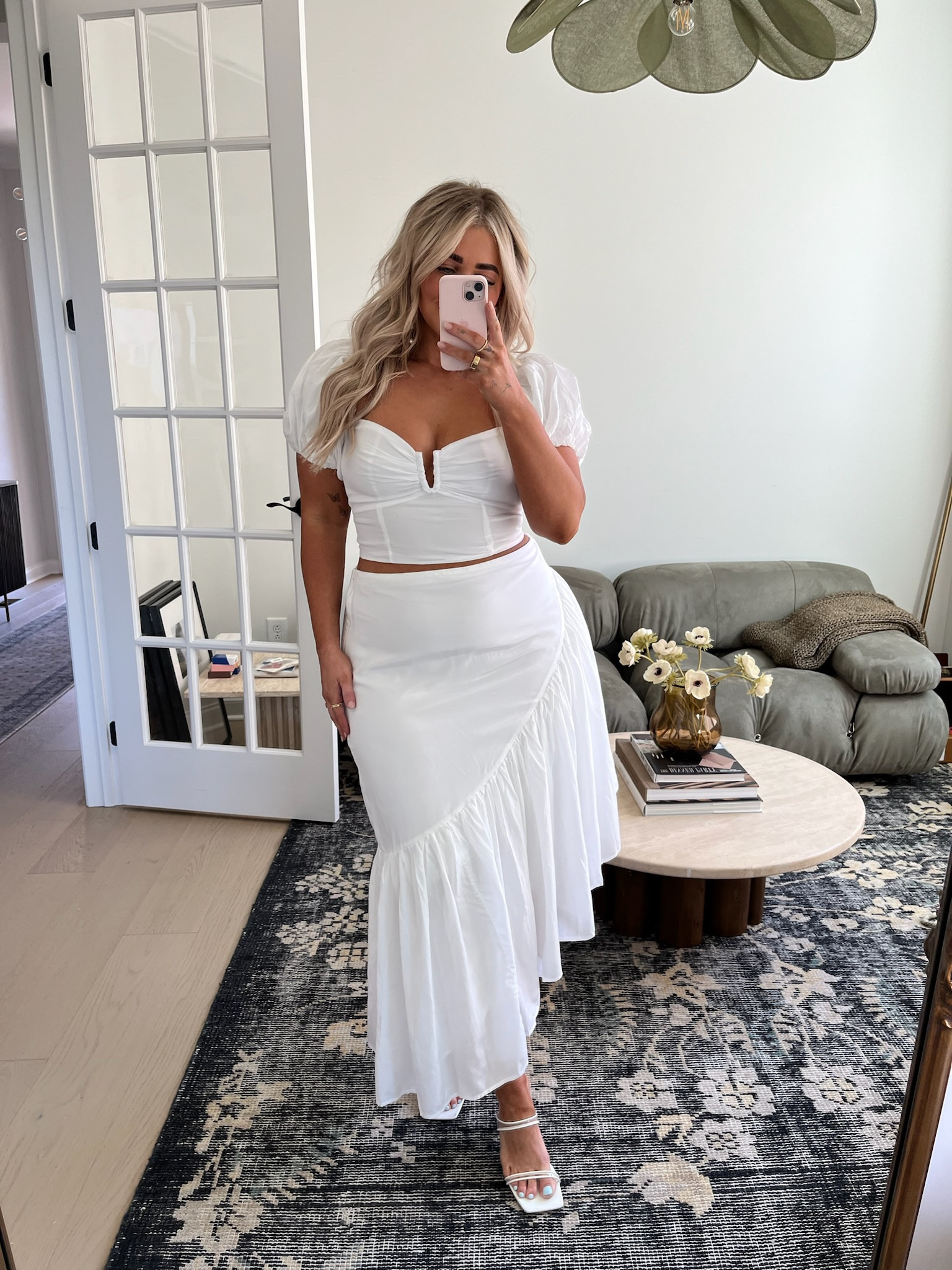 Cutesttt white set🤍 so cute for my brides #wedding #bride 

Top- medium 
Skirt- large 

#LTKmidsize #LTKwedding