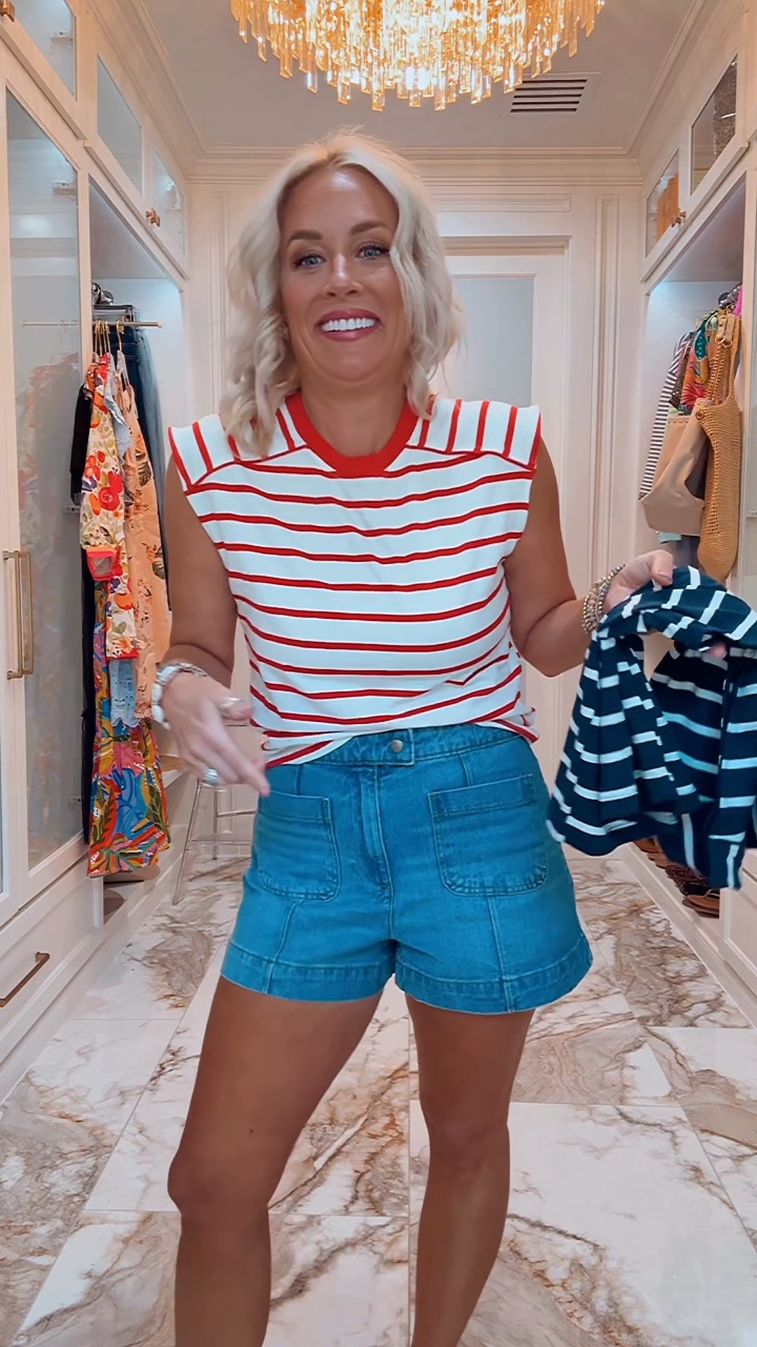 These shirts are AMAZING - size small
Shorts size 6, look like Madewell