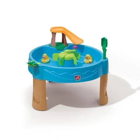 Step2 Duck Pond Blue Plastic Toddler Water Table with 6-Piece Playset | Walmart (US)