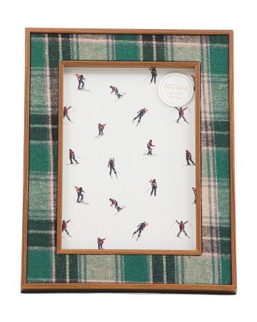 5x7 Checkered Plaid Tabletop Picture Frame | TJ Maxx