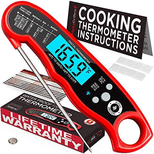 Alpha Grillers Instant Read Meat Thermometer for Grill and Cooking. Best Waterproof Ultra Fast Th... | Amazon (US)