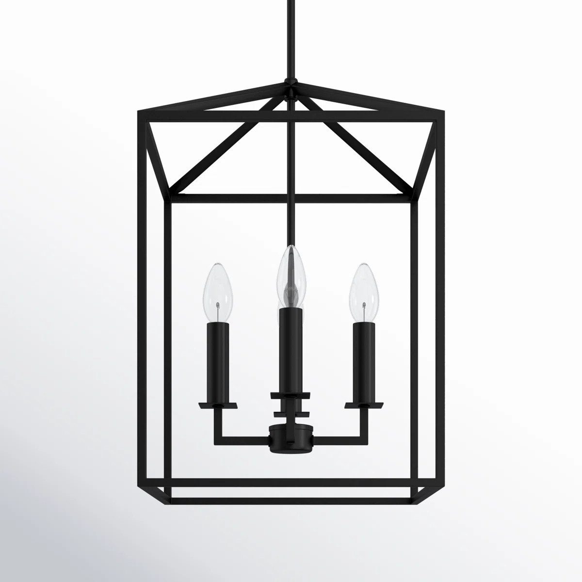Ellis 4 - Light Dimmable Lantern Square / Rectangle Chandelier | Wayfair North America