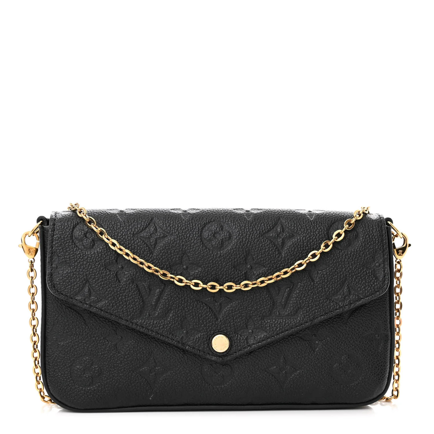 Empreinte Pochette Felicie Chain Wallet Black | FASHIONPHILE (US)