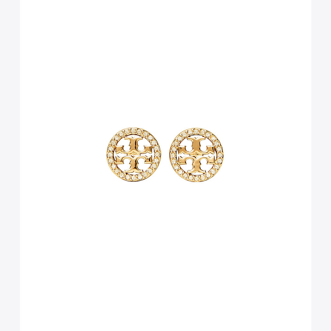 Tory Burch Miller Pave Stud Earring | Tory Burch (US)