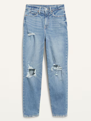 Higher High-Waisted O.G. Straight Ripped Jeans for Women | Old Navy (US)