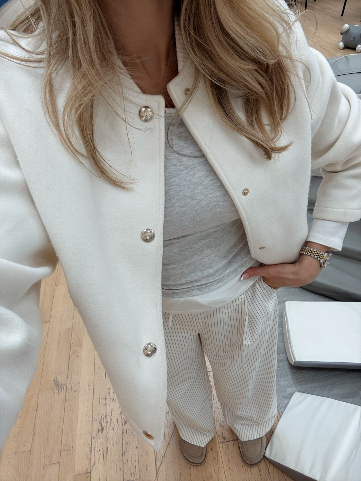 Today’s outfit. My trousers and jacket are old so I’ve linked similar. I’ve also linked these suede jules without the fur lining, perfect for spring

#LTKstyletip #LTKspring #LTKuk