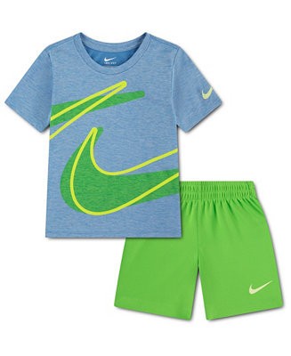 Nike Boys, Toddler 2T-4T Dri-FIT Dropset T-Shirt and Shorts, 2-Piece Set  - Macy's | Macy's