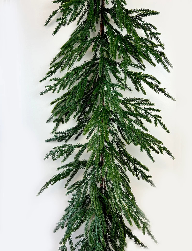 Norfolk Garland Christmas Garland Farmhouse Christmas - Etsy | Etsy (US)