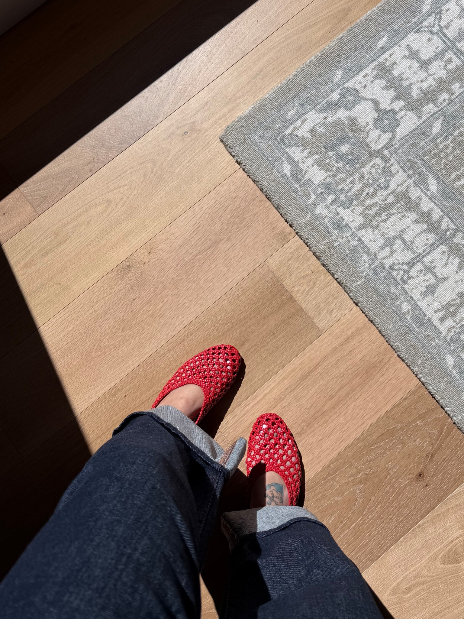Red mesh flats are a must, these are so comfortable and go with everything 🤌🏼❤️

#LTKootd #LTKSeasonal #LTKmomlife
