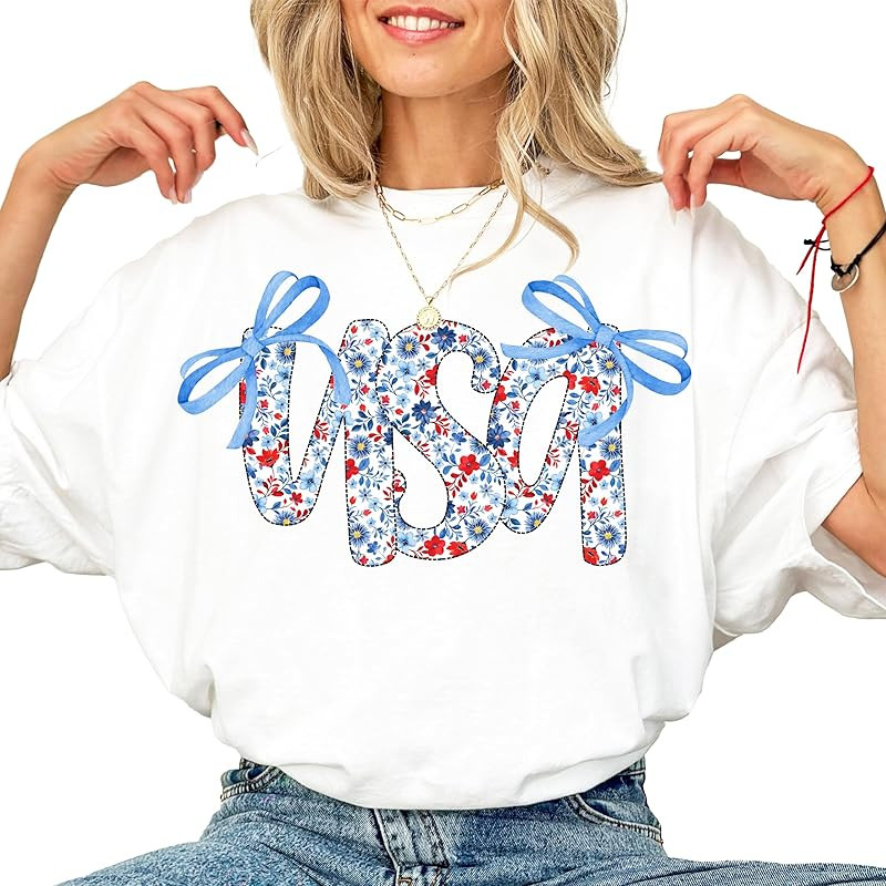 Comfort Colors® 4th Of July Outfits For Women, 4th Of July Shirts Women, Patriotic Shirts For Wo... | Amazon (US)