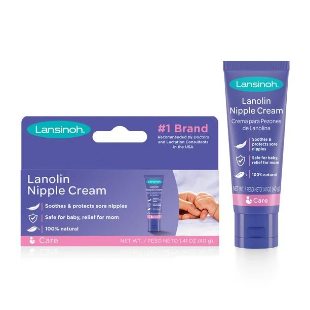 Lansinoh Lanolin Nipple Cream for Breastfeeding Moms, 1.41 Ounces | Walmart (US)
