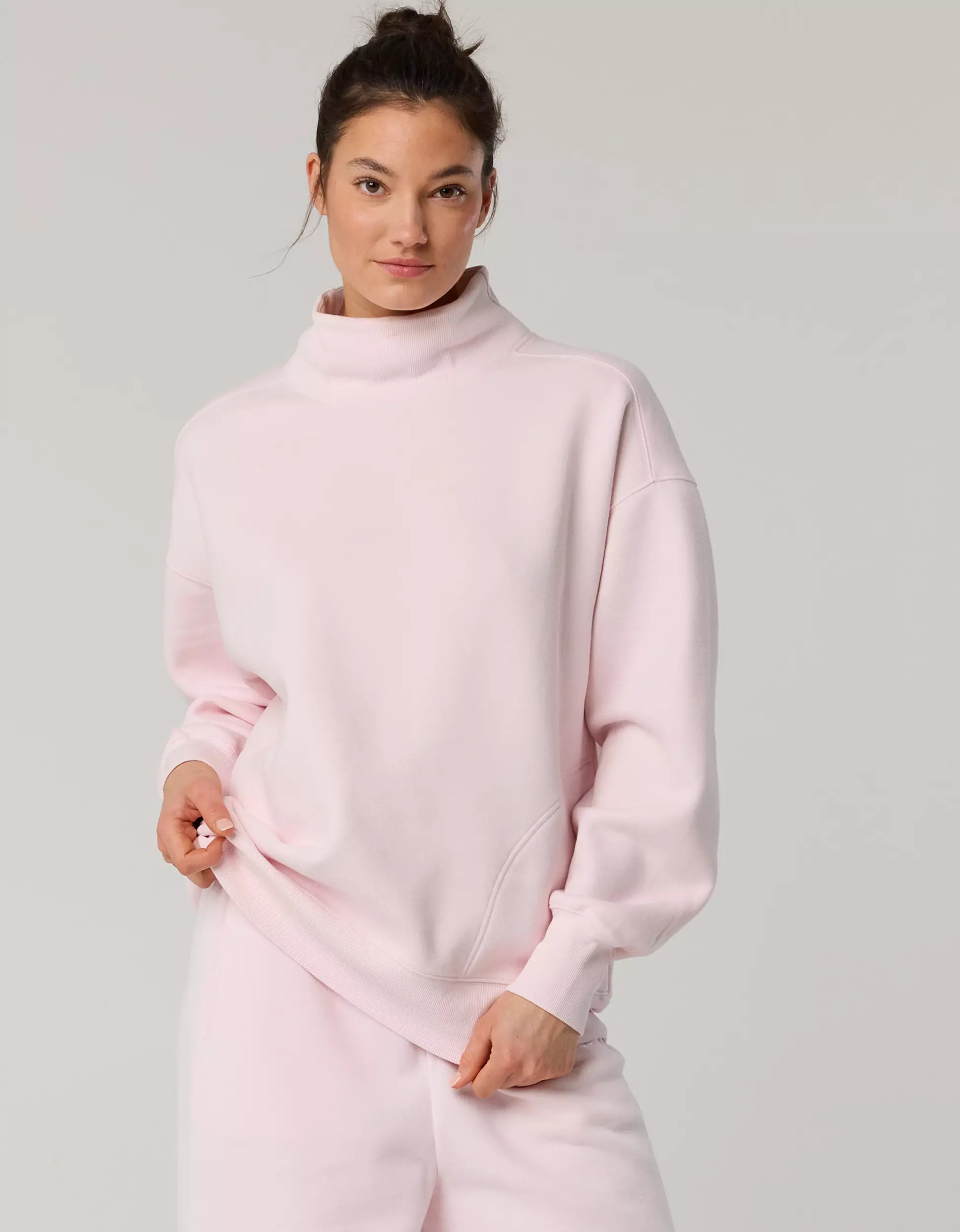 OFFLINE By Aerie Cloud Fleece Oversized Mockneck Sweatshirt | American Eagle Outfitters (US & CA)