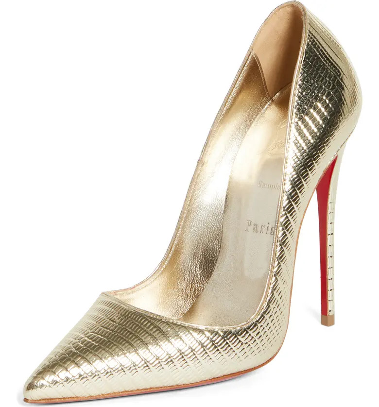 Christian Louboutin So Kate Metallic Pointed Toe Pump | Nordstrom | Nordstrom