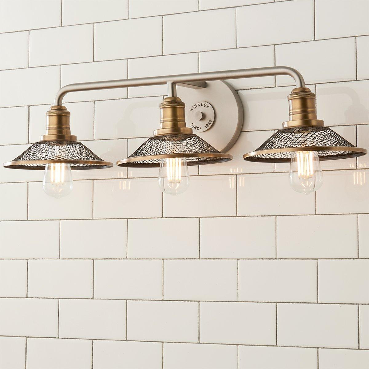 Retro Warehouse Shade Vanity Light - 3 Light | Shades of Light