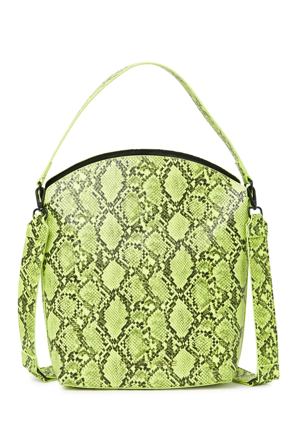 French Connection Lucy Snakeskin Embossed Bucket Crossbody Bag at Nordstrom Rack | Hautelook