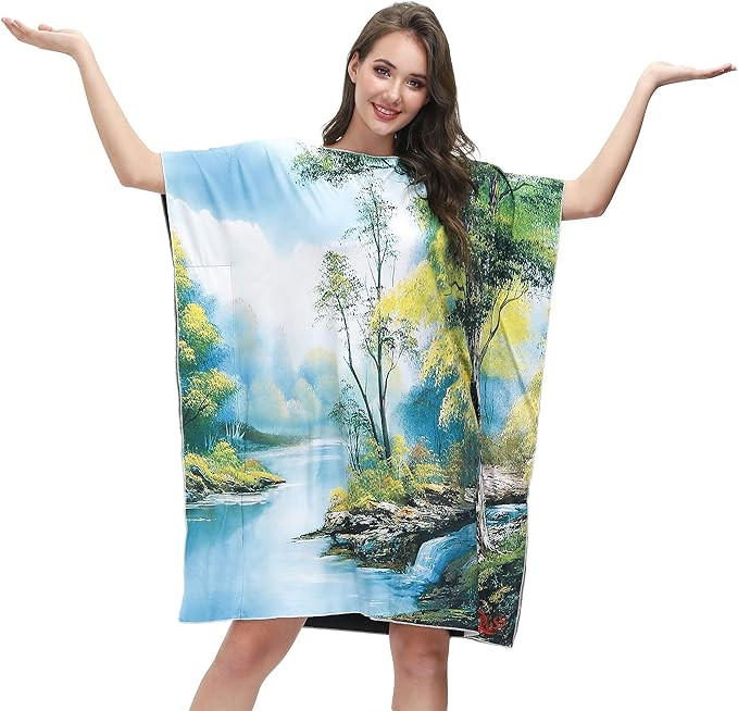 Clarisbelle Women's Halloween Costumes Funny Artist Painting Tree Tunic Dress Green | Amazon (US)